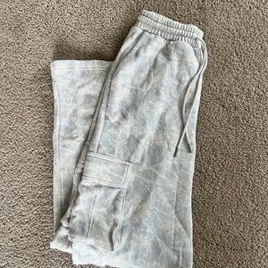 Victoria's Secret Pink Light Gray Cargo Sweatpants